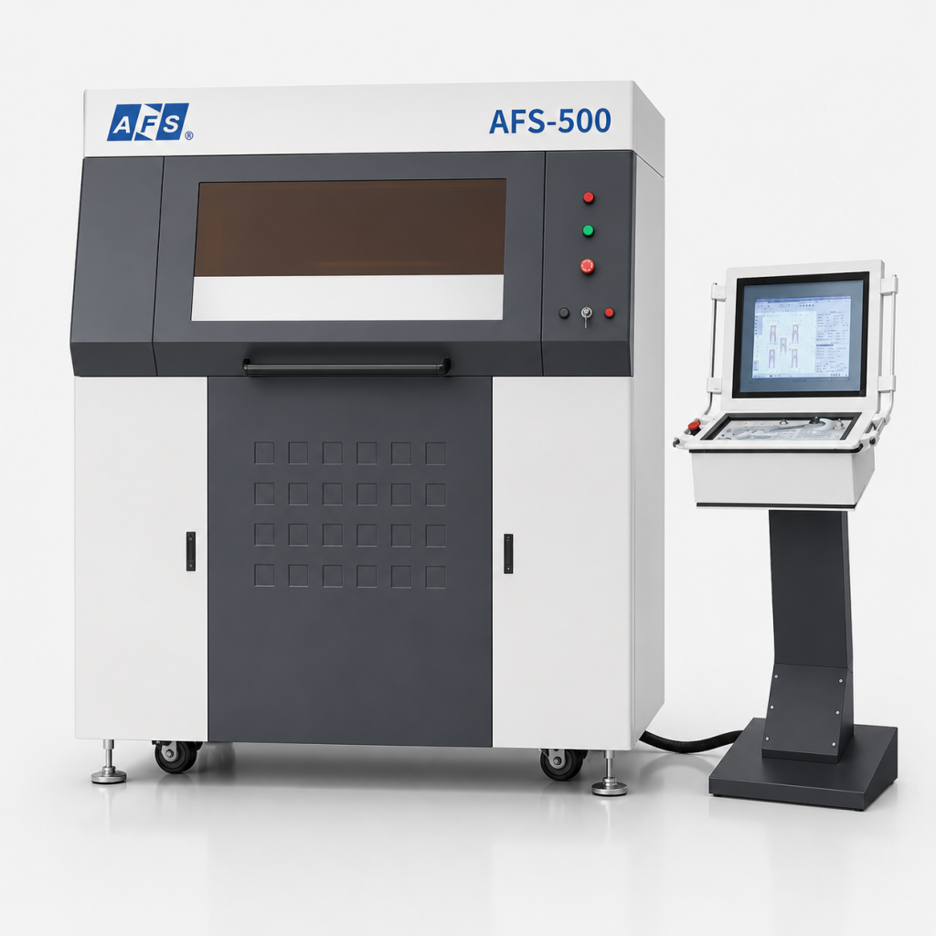 AFS-500-Trang bị cho việc sản xuất các vật liệu tổng hợp và làm tan chảy laser trong nhiều cơ sở vật chất